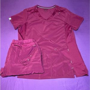 ScrubStar Maroon Scrub Set (Medium)
